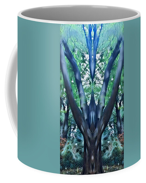 Nature Coffee Mug featuring the digital art The Spirits that dwell by Shawn Belton