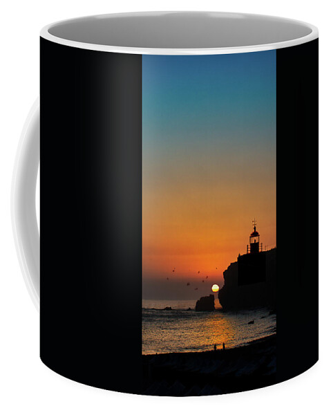 Sun Coffee Mug featuring the photograph The sun is hiding by Micah Offman