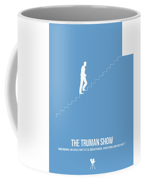 The Truman Show Coffee Mug featuring the digital art The Truman Show by Naxart Studio