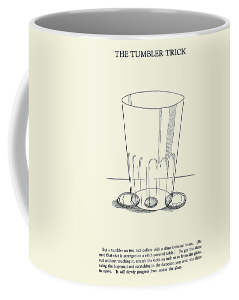 Magic Coffee Mug featuring the painting The Tumbler Trick by Harry Houdini