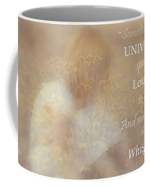 Universe Speaks Coffee Mug featuring the photograph The Universe Speaks by Mary Lou Chmura