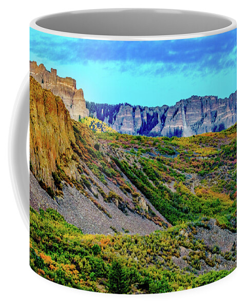 Aspens Coffee Mug featuring the photograph The Wall by Johnny Boyd