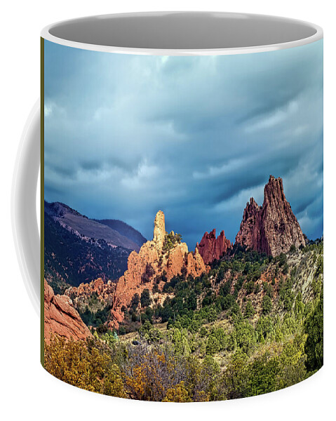Garden Of The Gods Coffee Mug featuring the photograph The Way Between by Alana Thrower