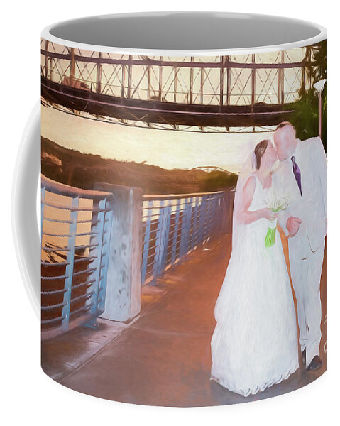 Happiness Coffee Mug featuring the digital art The Wedding by Ed Taylor