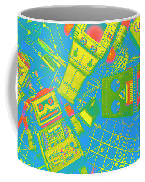 Electronics Coffee Mug featuring the photograph The Wonderful Future - A Playtime Pretend by Jorgo Photography