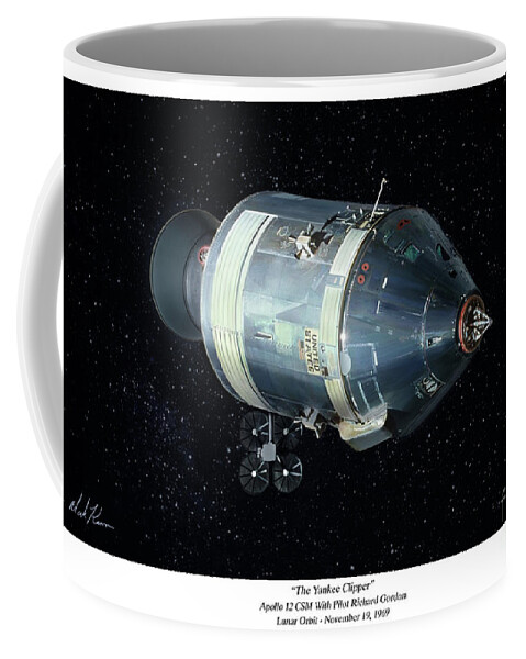 Apollo 12 Coffee Mug featuring the digital art The Yankee Clipper by Mark Karvon