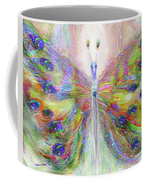 Creations Diversity Coffee Mug featuring the painting There is light no darkness by Bonnie Marie