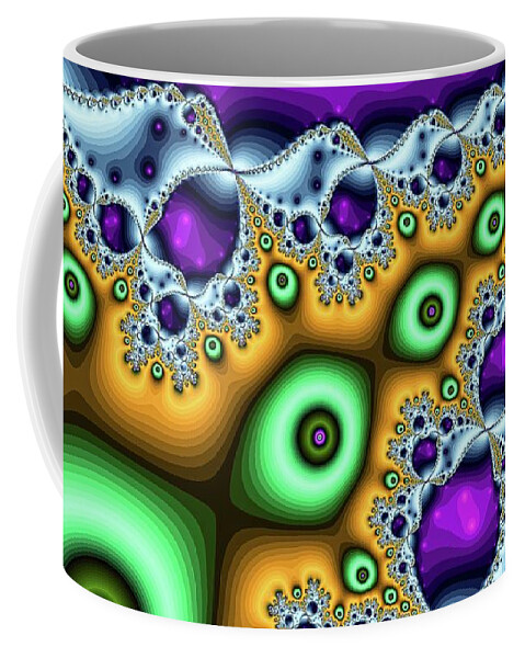 Abstract Coffee Mug featuring the digital art These Eyes are Green by Don Northup