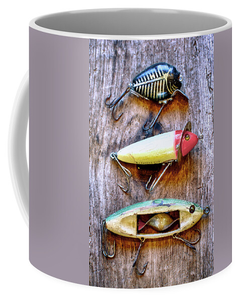 Three Vintage Fishing Lures Coffee Mug by Craig Voth - Pixels