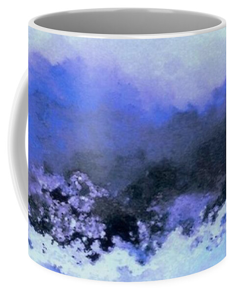Water Coffee Mug featuring the digital art Tide Rushes In by J Richey