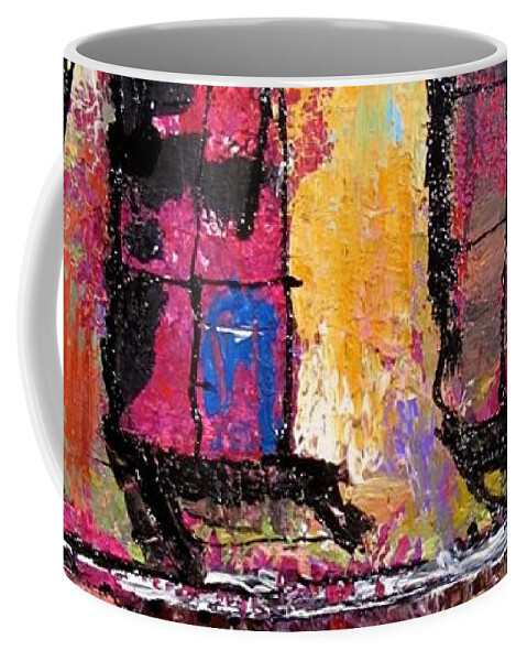 Old Building Coffee Mug featuring the painting Time 1 by Barbara O'Toole
