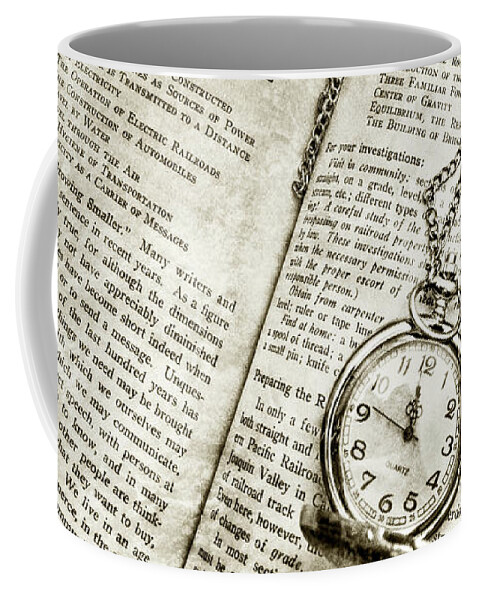 Time For Reading Coffee Mug featuring the photograph Time for Reading by Sharon Popek