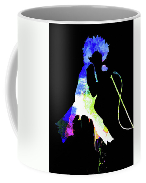 Tina Turner Coffee Mug featuring the mixed media Tina Watercolor II by Naxart Studio