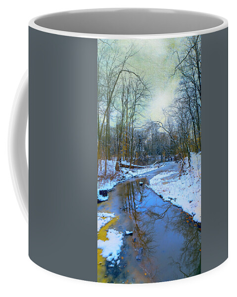 Snow Coffee Mug featuring the photograph Today's Snow by John Rivera