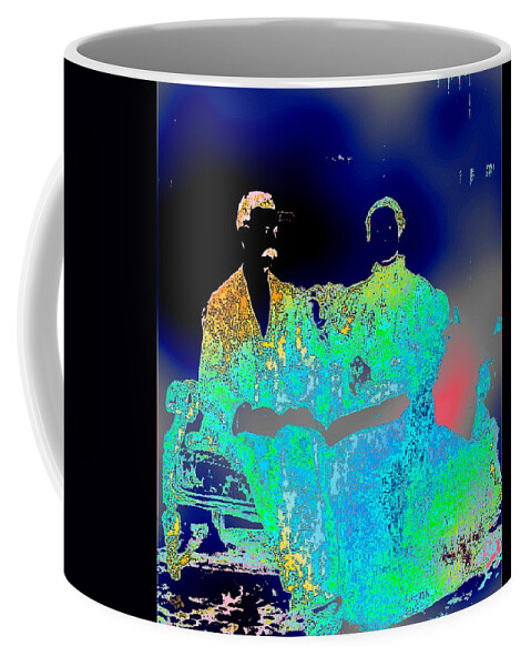 Man Coffee Mug featuring the digital art Together Forever by Cliff Wilson