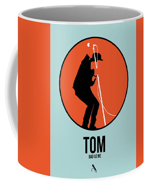 Tom Waits Coffee Mug featuring the digital art Tom Waits by Naxart Studio