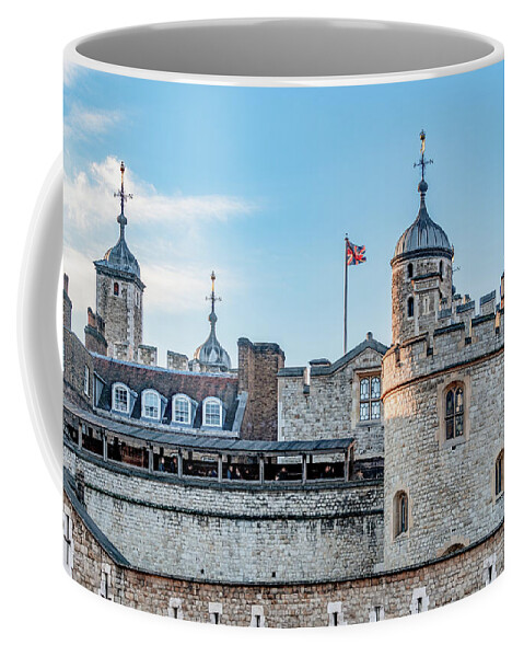 Close Up View Coffee Mug featuring the photograph Towers of the Tower of London by Marcy Wielfaert