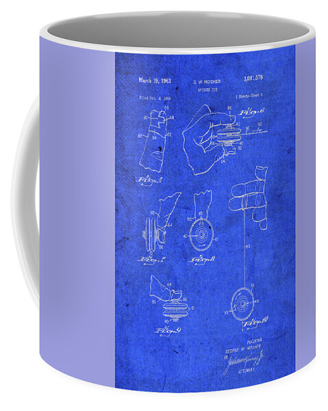 Toy Spinner Patent Blueprint Coffee Mug by Design Turnpike - Pixels