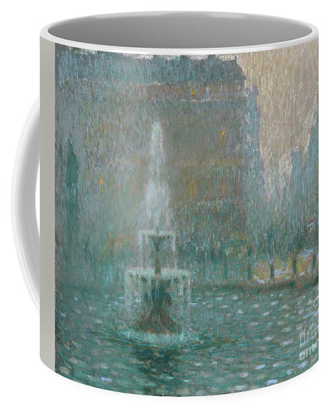 Le Sidaner Coffee Mug featuring the pastel Trafalgar Square, circa 1908 by Henri Le Sidaner
