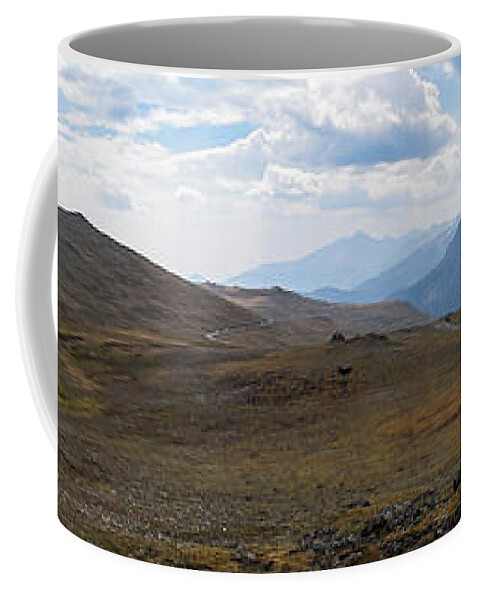 Mountain Coffee Mug featuring the photograph Trail Ridge Road Arctic Panorama by Nicole Lloyd