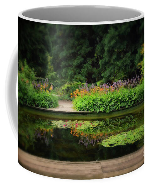 Landscape Coffee Mug featuring the photograph Tranquil Pond by Yvonne Johnstone