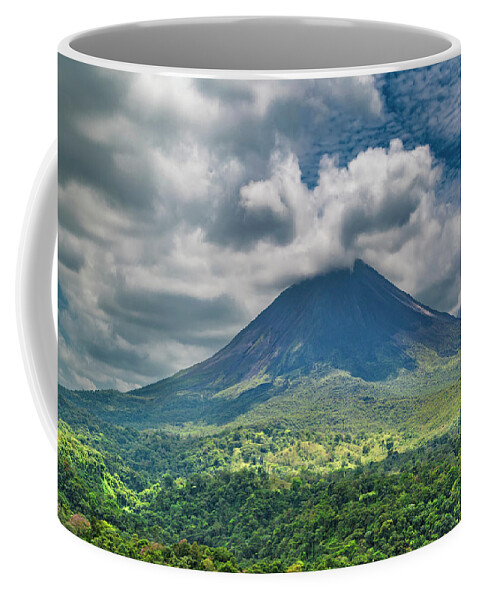 Costa Coffee Mug featuring the photograph Tranquil Storm Arenal Volcano by Betsy Knapp