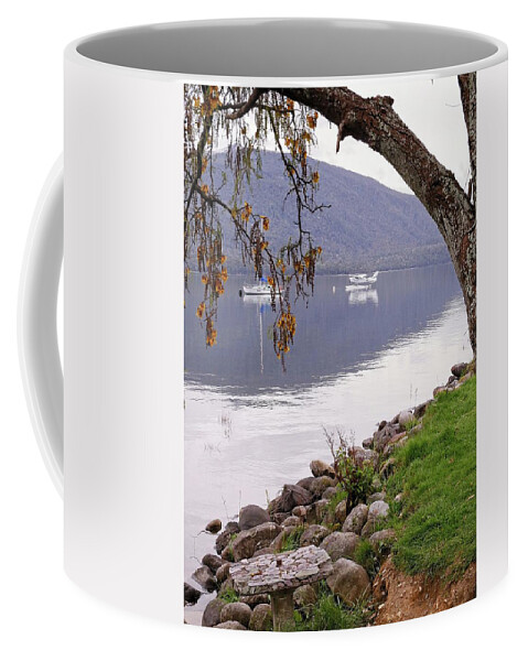 Water Coffee Mug featuring the photograph Tranquility lakeside by Martin Smith