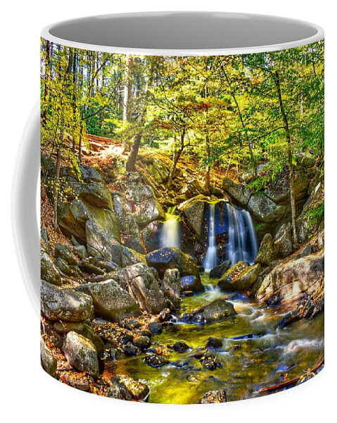 Landscape Coffee Mug featuring the photograph Trap Falls by Monika Salvan