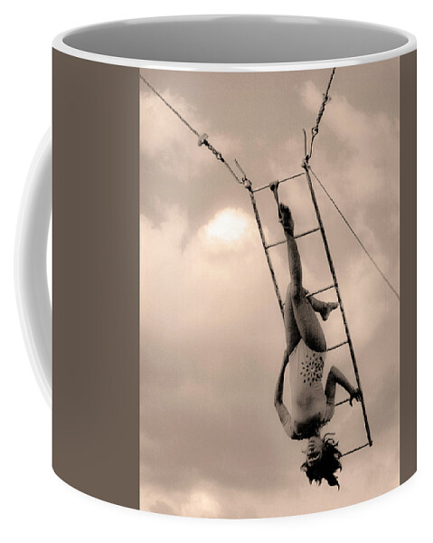 Trapeze Circus Coffee Mug featuring the photograph Trapeze #3 by Neil Pankler
