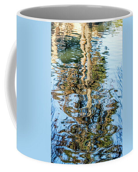 Reflections Coffee Mug featuring the photograph Tree Reflection Abstract by Kate Brown