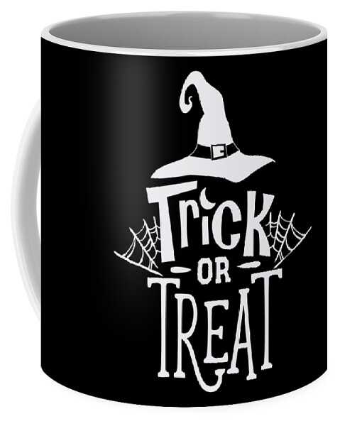 Halloween Coffee Mug featuring the digital art Trick or Treat Halloween Witch Hat by Matthias Hauser