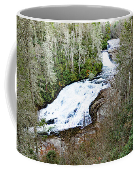 Steve Bunch Coffee Mug featuring the photograph Triple Falls North Carolina by Steve Bunch
