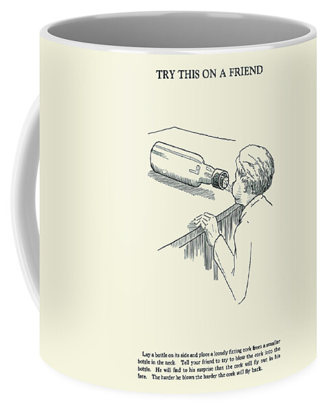 Magic Coffee Mug featuring the painting Try This on a Friend - Corked by Harry Houdini