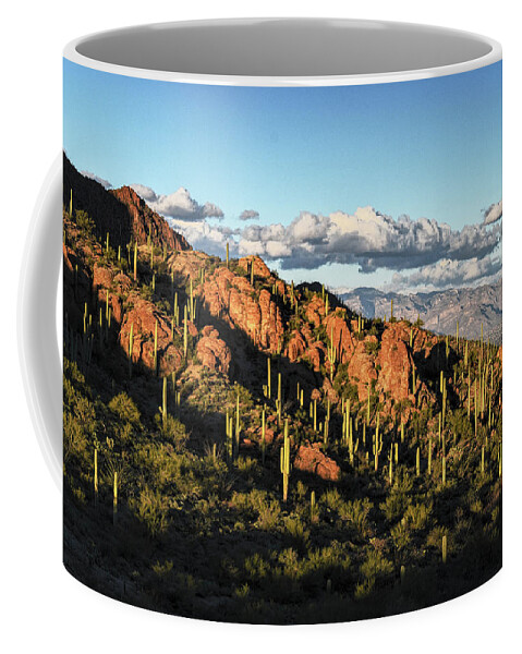 Tucson Coffee Mug featuring the photograph Tucson Mountains Light Play by Chance Kafka