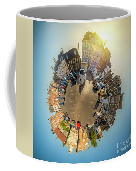 Norfolk Coffee Mug featuring the photograph Tuesday Market Place mini planet by Simon Bratt