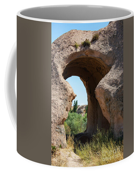 Acik Saray Coffee Mug featuring the photograph Tuff Arch by Bob Phillips