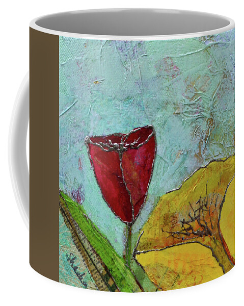 Wall Art Metal Prints Tulip Flower Tulips Red Yellow Blue Green Garden Tulip Festival Holland Holland Mi Michigan Red Flowers Yellow Flower Yellow Tulip Coffee Mug featuring the painting Tulip Festival V by Shadia Derbyshire