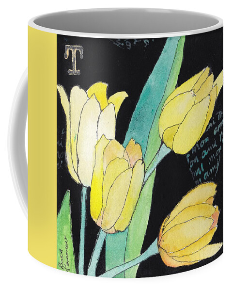 Flowers Coffee Mug featuring the painting Tulips by Ruth Kamenev