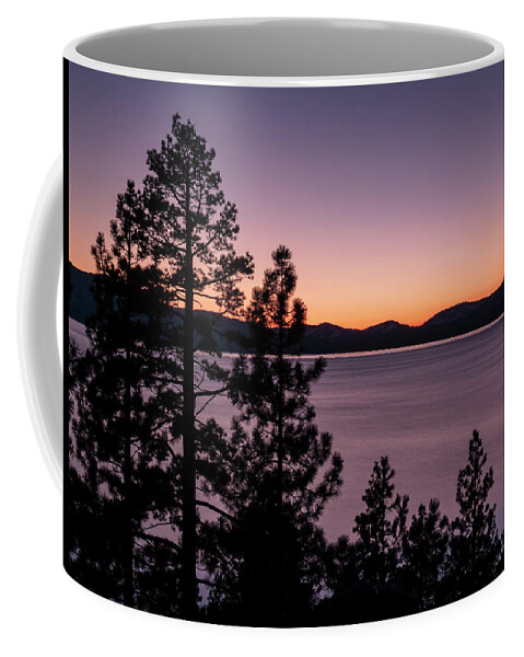 Lake Tahoe Coffee Mug featuring the photograph Twilight at Lake Tahoe by Christopher Johnson