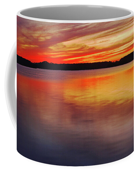 Sunset Coffee Mug featuring the photograph Twilight on Assateague Bay, DE by Bill Jonscher
