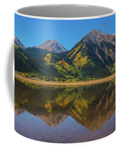  Coffee Mug featuring the photograph Twin Lakes Pano by Darren White