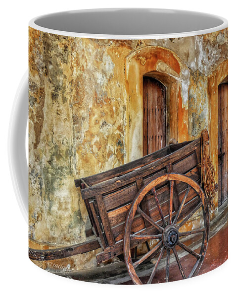 San Cristobal Coffee Mug featuring the photograph Two Doors and a Wagon 2019 by Kathi Isserman