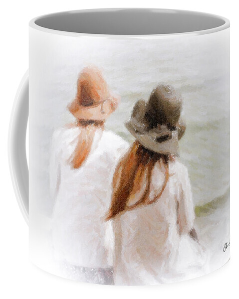 Two Coffee Mug featuring the painting Two Dreamers by Chris Armytage