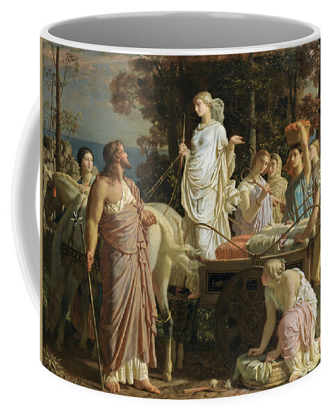 Charles Gleyre Coffee Mug featuring the painting Ulysses and Nausicaa by Charles Gleyre