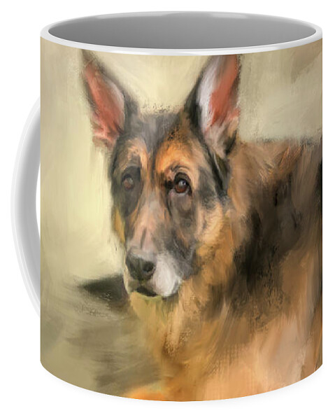 Colorful Coffee Mug featuring the painting Unconditional by Jai Johnson