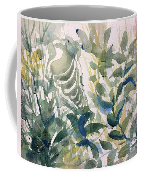Seascape Watercolor Abstract Impressionism Abstract Landscape Ethereal Water Set Design Abstract Painting Vibrant Color Interior Design Louisiana Artist Blooming Gift Coffee Mug featuring the painting Under Sea by Francelle Theriot