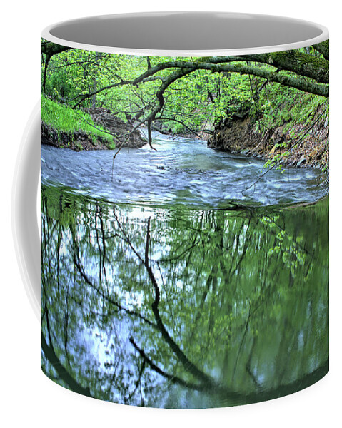 River Coffee Mug featuring the photograph Under the Bough by Bonfire Photography