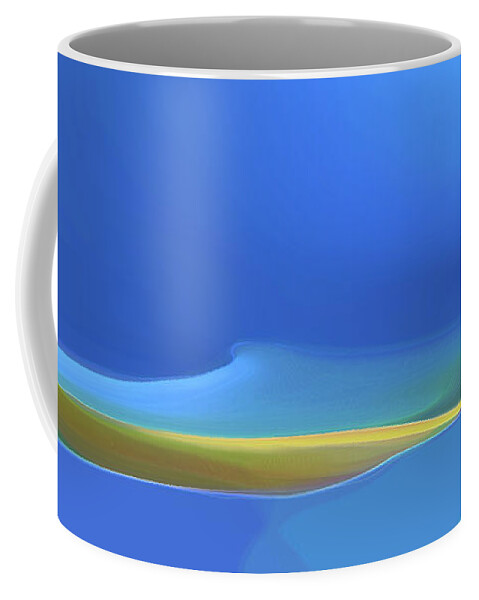 Nautical Coffee Mug featuring the digital art Undercurrents by Gina Harrison