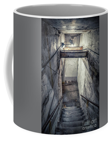 Stairway Coffee Mug featuring the photograph Underworld by Bruno Passigatti