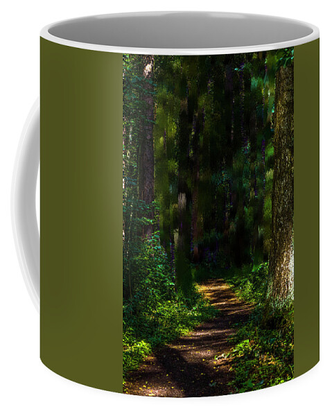Unknown Destiny Coffee Mug featuring the mixed media Unknown Destany #j1 by Leif Sohlman
